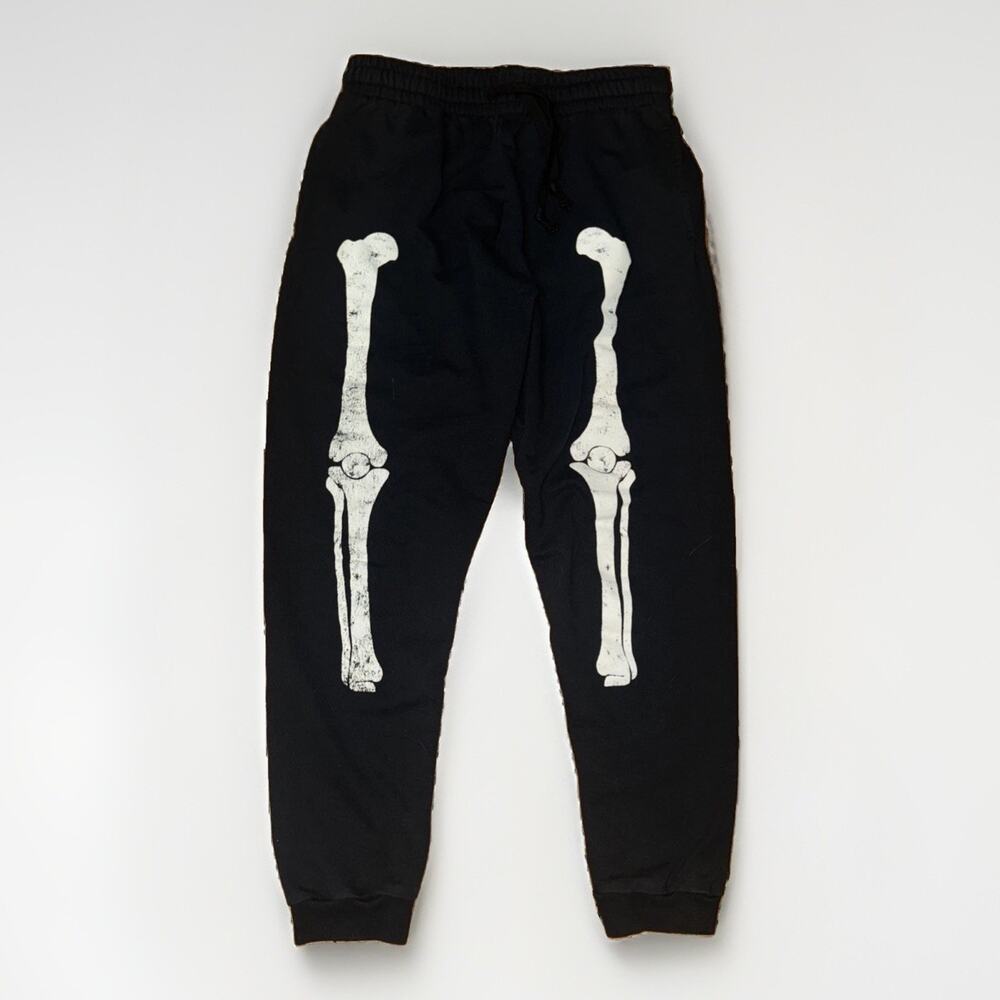 Bowery Supply Co Skeleton Sweatpants Black Small 28x28